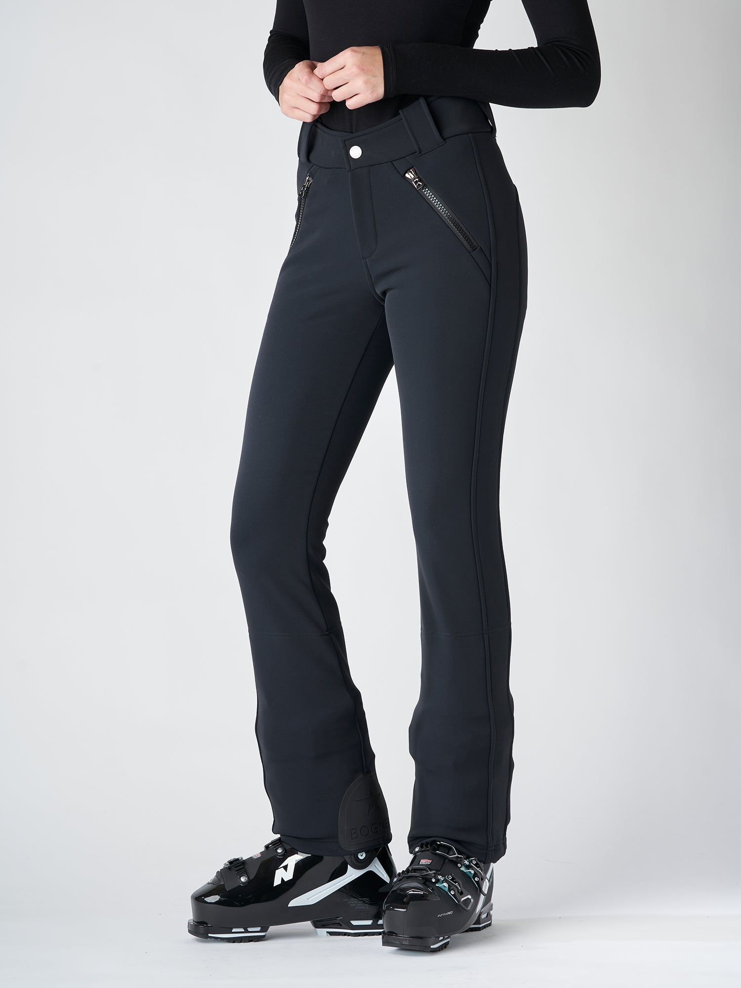 Curt Slim-Fit Belted Logo-Print Ski Pants