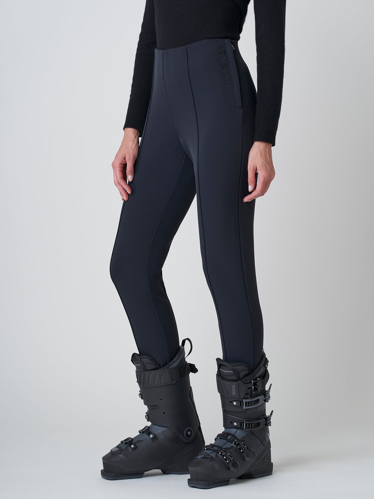 ICE PEAK Womens RIKSU Stretch Ski Pants Black ReG LEG