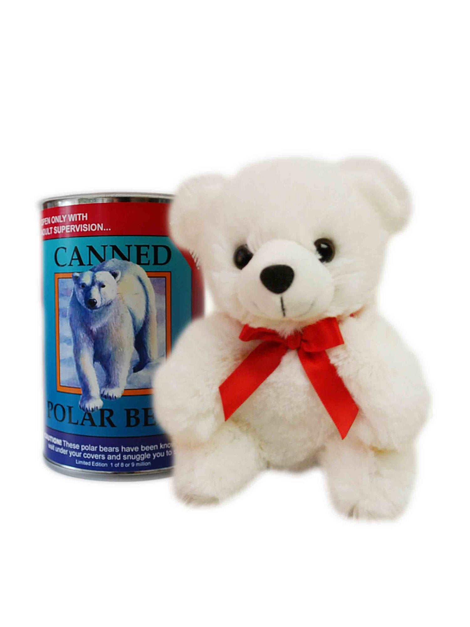 Canned stuffed animals on sale