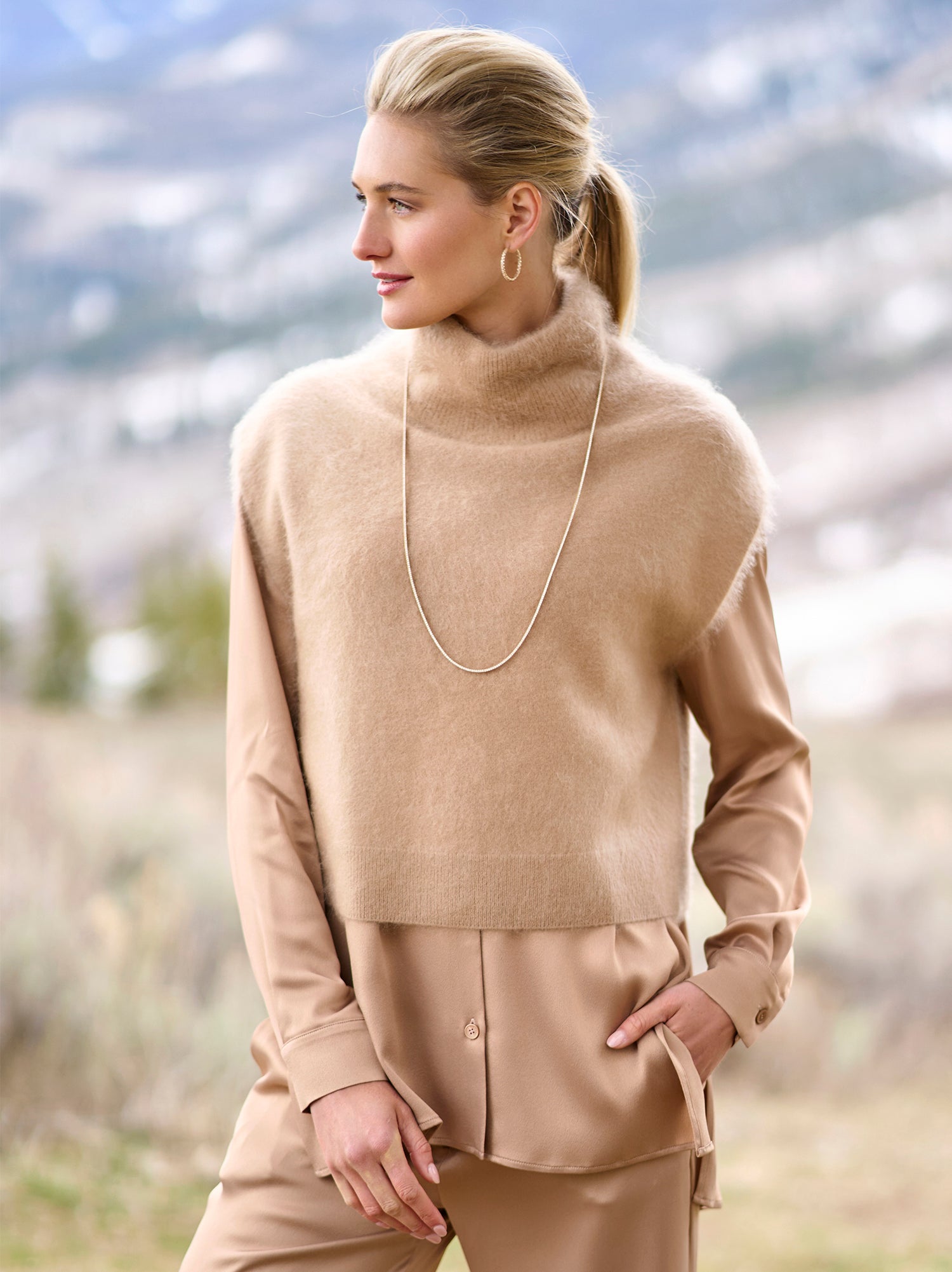 Brooklyn Cashmere Turtleneck Sweater