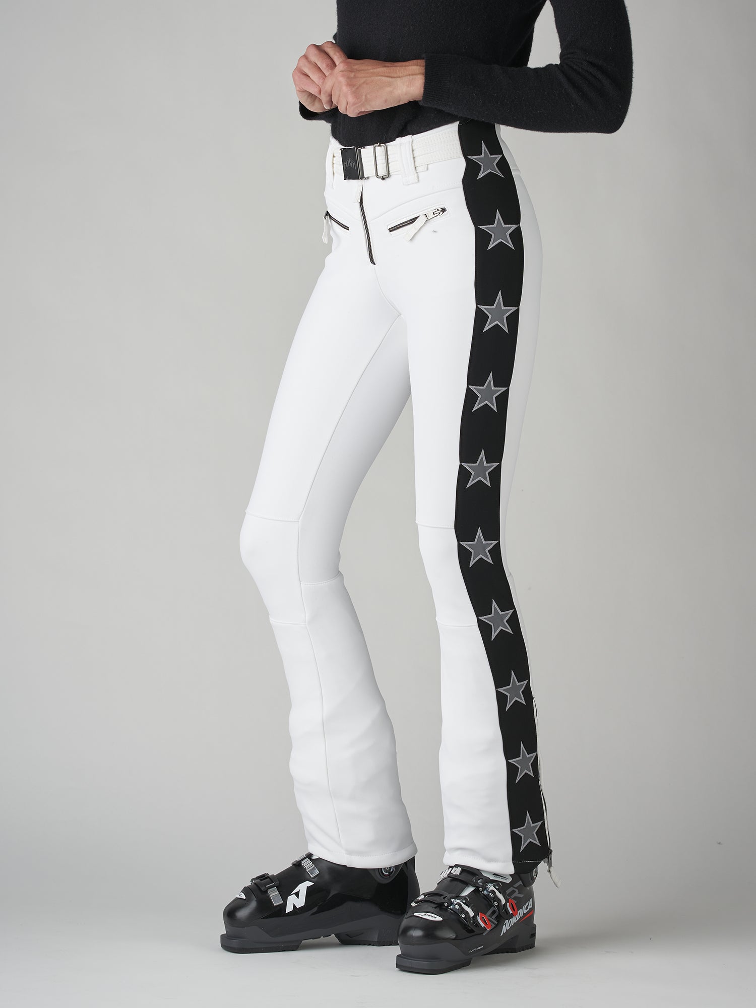 with White Stripes_Womens Stretch ski Pants_Pants for Women_Womens