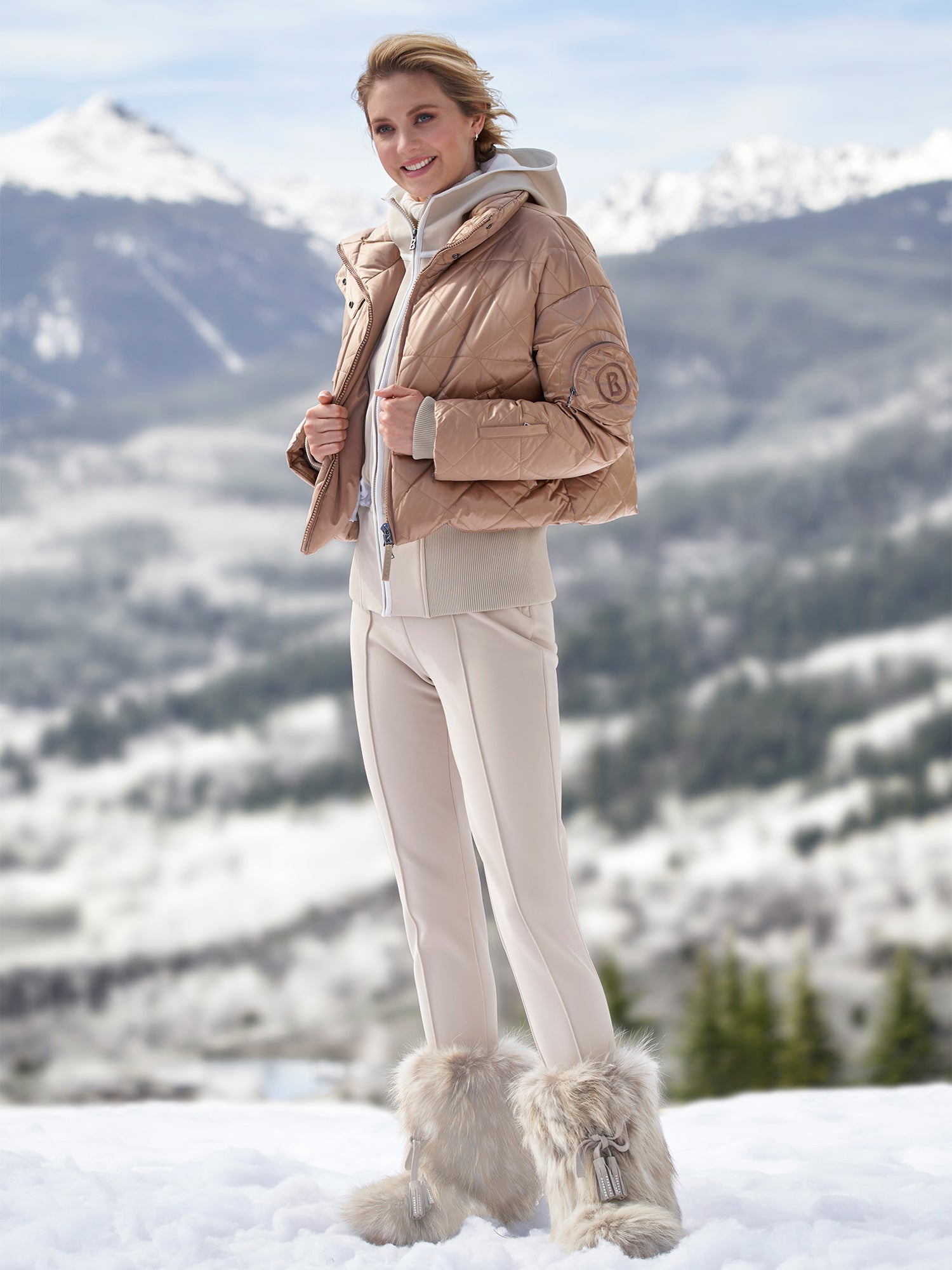 Elaine ski leggings in beige - Bogner