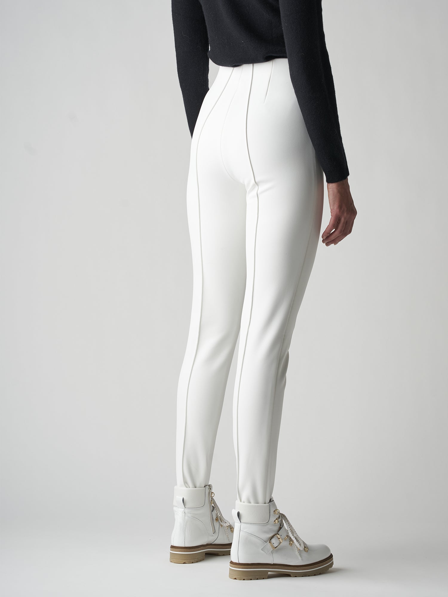 Womens WHITE STRETCH SKI PANTS by ICE PEAK Riksu trouser pant REG LEG