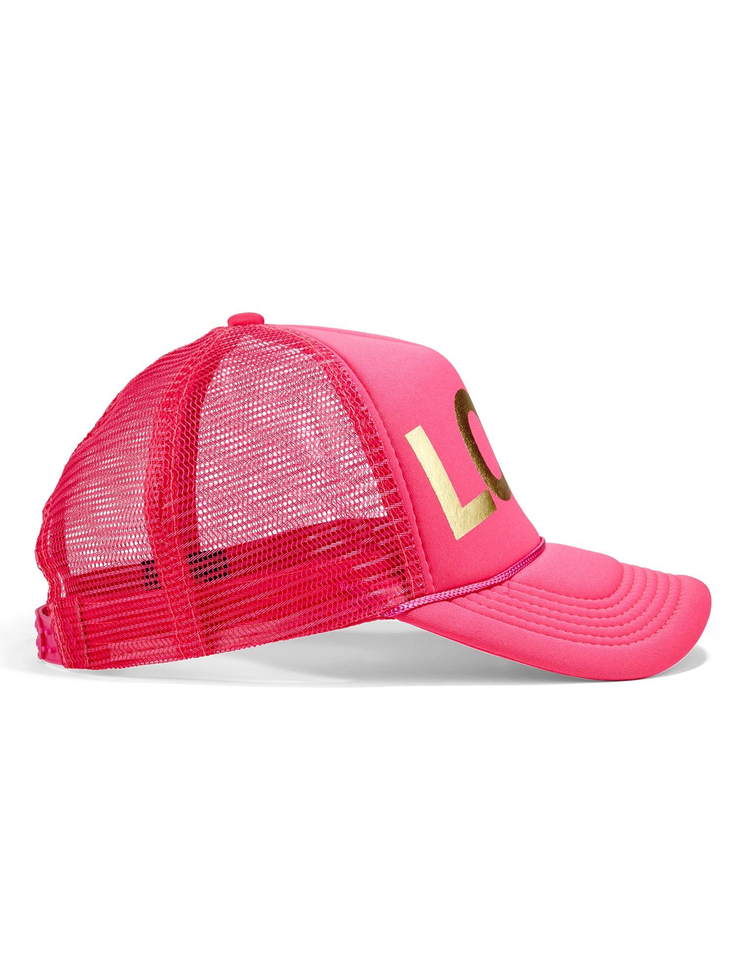 Womens Trucker Hats | Live Love Fish Hat, Trucker Hat / Neon Pink